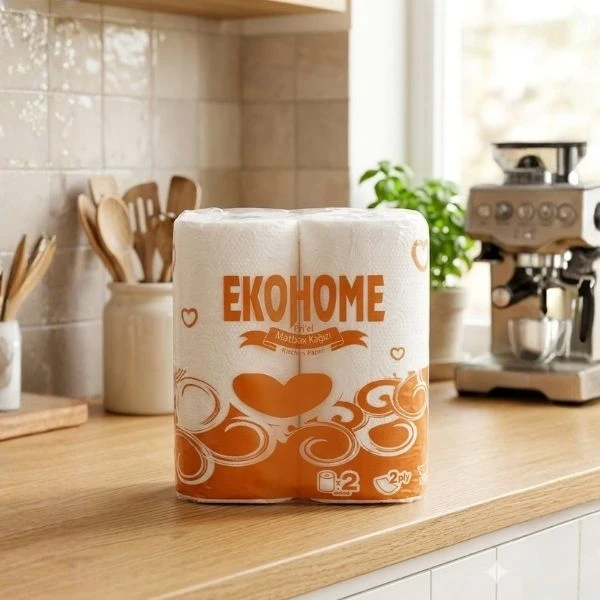 Ekohome Mətbəx Kağızı (2-li Paket / 2 Qatlı)